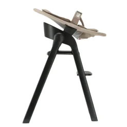 Deryan Luxe Kinderstoel Met Inklapbare Nougat Bouncer Zwart