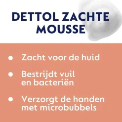 Dettol Orchidee & Vanille Zachte Mousse Antibacteriële Handzeep