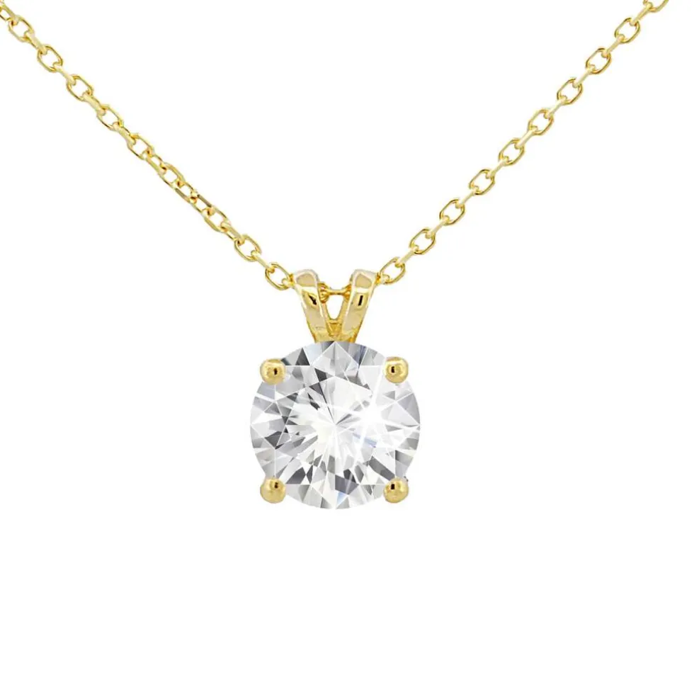 Di Lusso 14K Gouden Collier met hanger – 0.70 ct Lab Grown Diamant