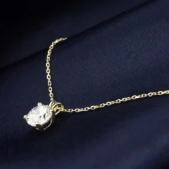 Di Lusso 14K Gouden Collier met hanger – 0.70 ct Lab Grown Diamant