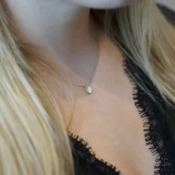 Di Lusso 14K Gouden Collier met hanger – 0.70 ct Lab Grown Diamant