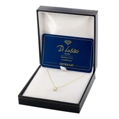Di Lusso 14K Gouden Collier met hanger – 0.40 ct Lab Grown Diamant