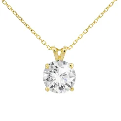 Di Lusso 14K Gouden Collier met hanger – 1.00 ct Lab Grown Diamant