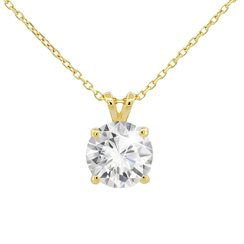 Di Lusso 14K Gouden Collier met hanger – 1.00 ct Lab Grown Diamant