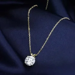 Di Lusso 14K Gouden Collier met hanger – 1.00 ct Lab Grown Diamant