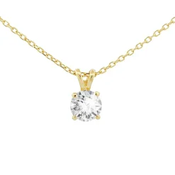 Di Lusso 14K Gouden Collier met hanger – 0.25 ct Lab Grown Diamant