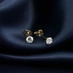 Di Lusso 14K Gouden Oorstekers – 0.25 ct Lab Grown Diamant