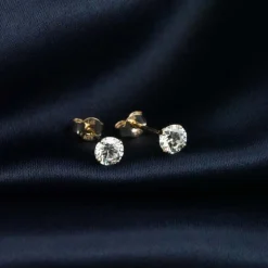 Di Lusso 14K Gouden Oorstekers – 0.40 ct Lab Grown Diamant