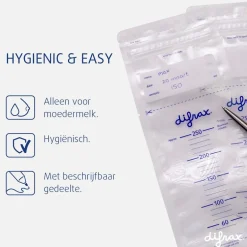 Difrax Moedermelk bewaarzakjes - 40 stuks