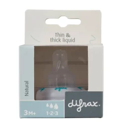 Difrax Natural 1-2-3 3+M Doseerring en Flessenspeen