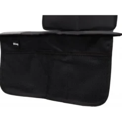 Ding Zwart Waterproof Autostoelbeschermer met Opbergvakjes