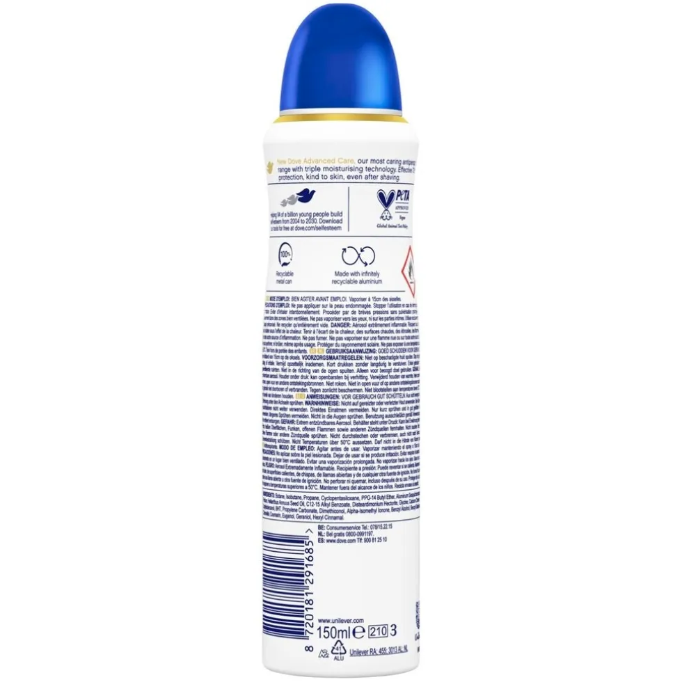 Dove Advanced Care Antitranspirant Original Deodorant Spray