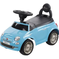 Eco Toys Fiat 500 Blauw Loopauto