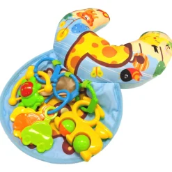 Eco Toys Jungle Blauw Giraffe Buiktrainer
