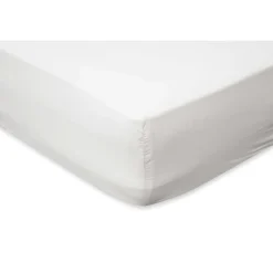 Elegance Hoeslaken Katoen Perkal 35cm Hoekhoogte - wit 160x220cm