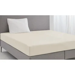 Elegance Hoeslaken Katoen Perkal 35cm Hoekhoogte - ivoor 90x210/220cm