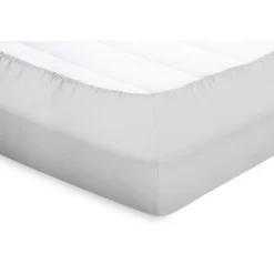 Elegance Splittopper Hoeslaken Perkal Katoen - licht grijs 180x210/220cm