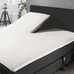 Elegance Splittopper Hoeslaken Jersey Katoen Stretch - ivoor 160x200cm