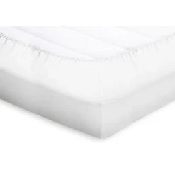 Elegance Topper Hoeslaken Katoen Perkal - wit 90x200cm