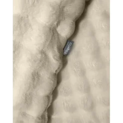 Eleganzzz Dekbedovertrek Bubble Pom Pom Rabbit Fur - sand 240x200/220cm