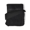 Eleganzzz Dekbedovertrek Jacquard Rabbit Fur - black 200x200/220cm