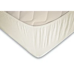 Eleganzzz Topper Hoeslaken Jersey Katoen Stretch - ivoor 140x210/220cm - 160x200cm