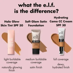 e.l.f. Halo Glow SPF50 3 Fair Cool Skin Tint