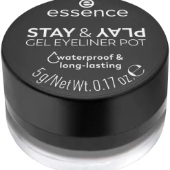 Essence Stay & Play 01 Black Gel Eyeliner Pot