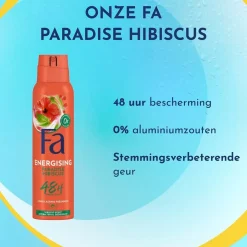 Fa Energising Paradise Hibiscus Deodorant Spray