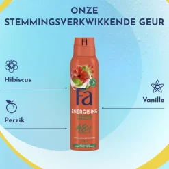 Fa Energising Paradise Hibiscus Deodorant Spray