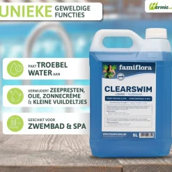 Famiflora Clearswim vloeibaar 10L tegen troebel water