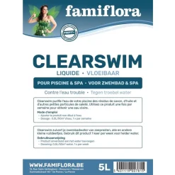 Famiflora Clearswim vloeibaar 10L tegen troebel water