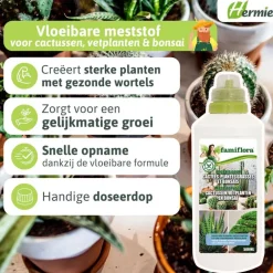 Famiflora vloeibare meststof voor cactussen, vetplanten en bonsaï