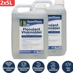Famiflora Vlokmiddel vloeibaar 10L voor kristalhelder water