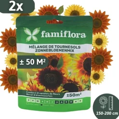Famiflora zonnebloemenmix bloemenzaden