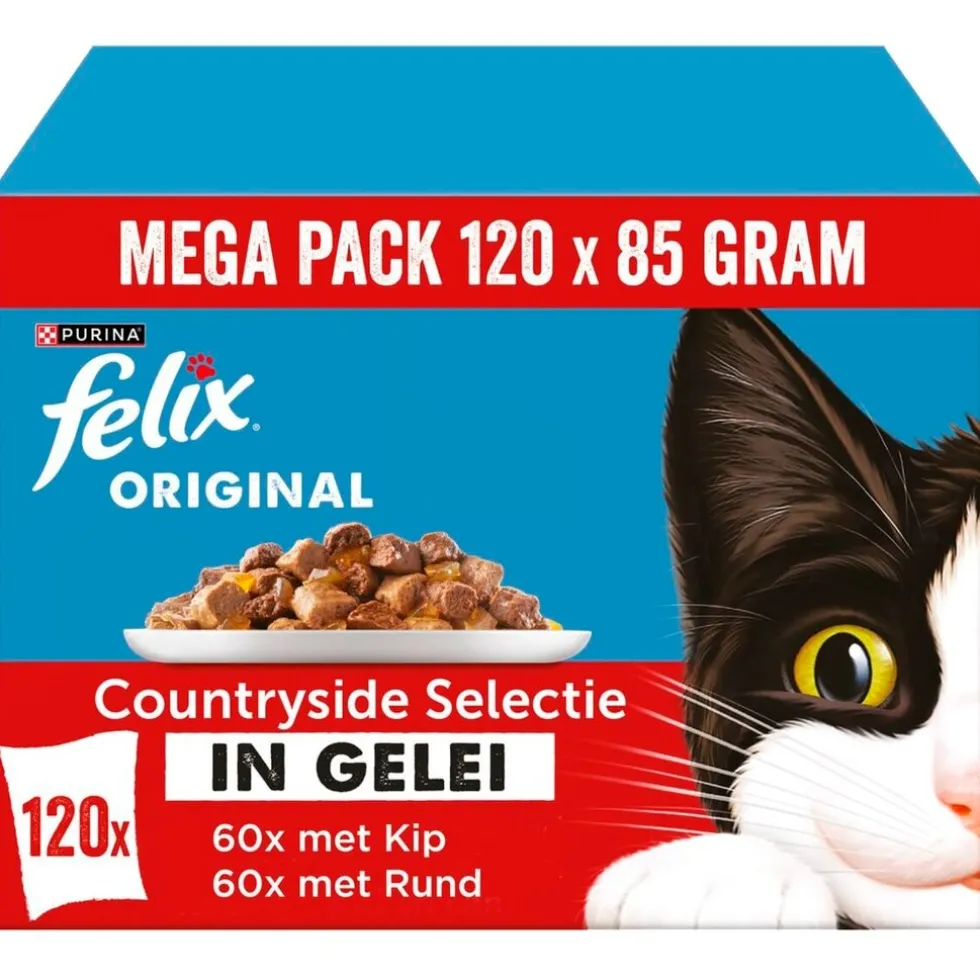 Felix Original Countryside Selectie in Gelei Kattenvoer
