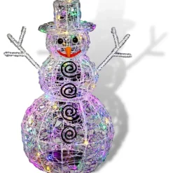 Fééric Lights and Christmas verlichte 3D-sneeuwpop