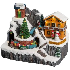 Fééric Lights and Christmas verlicht kerstdorp 'De kerstchalet in de bergen'