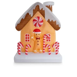 Fééric opblaasbare kerstdecoratie 'huis peperkoek'