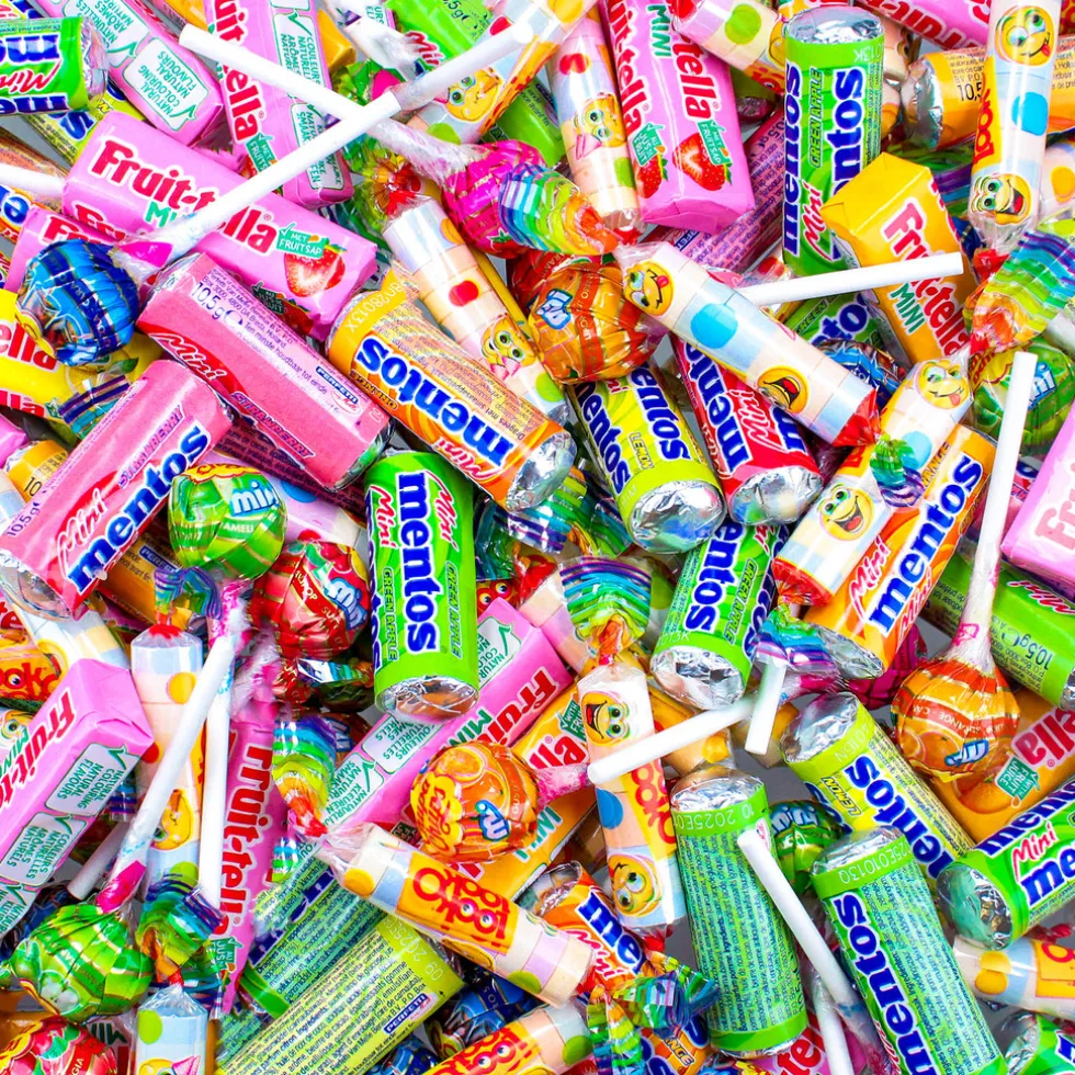 Fruit-tella, Mentos, Chupa Chups & Look-O-Look snoepmix