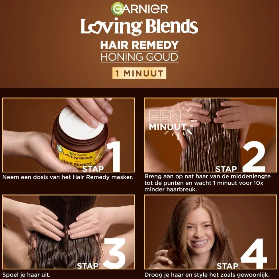 Garnier Loving Blends Hair Remedy Honing Goud Herstellend Haarmasker