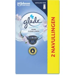Glade By Brise Touch & Fresh Pure Clean Linen Duo Luchtverfrisser Navullingen