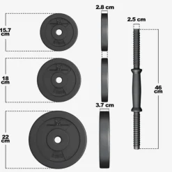 Gorilla Sports Gyronetics Dumbellset
