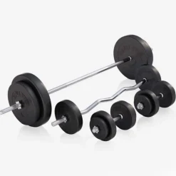 Gorilla Sports Halterbank met halterset