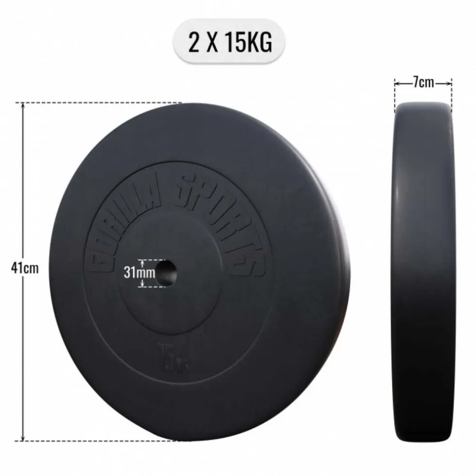 Gorilla Sports Halterschijven Set