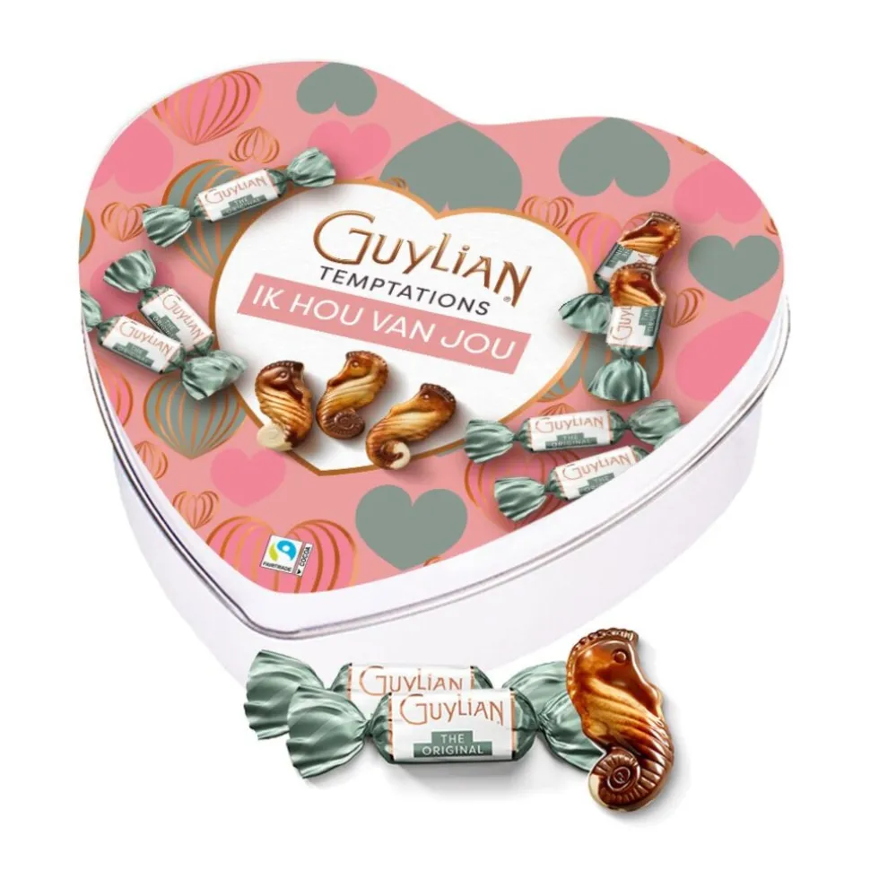 Guylian chocolade geschenkdoos hartje "ik hou van jou"