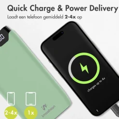 imoshion 20.000 mAh Powerbank met 22.5W Snellader - Noodpakket