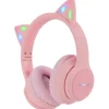 imoshion Draadloze Bluetooth Kinder Koptelefoon met Verlichte Kattenoortjes