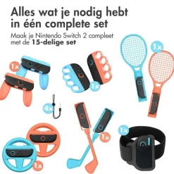 imoshion Nintendo Switch 2 15-delige accessoires set
