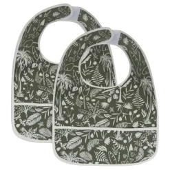 Jollein Botanical Leaf Green 2-pack Waterproof Slabber